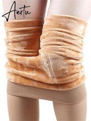 Winter Warm Leggings Women High Waist Girl Casual Leggins Thicken Push Up Elasticity Leggings for Women Aiertu