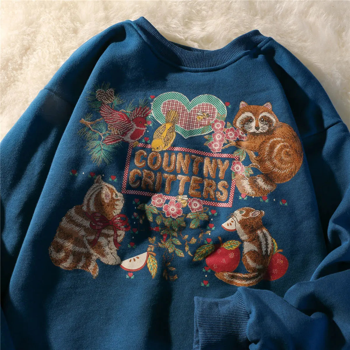 Harajuku Animal Cat Fun Print Sweatshirts Hoddies for Teens Girls Fashion Clothes Autumn New Streetwear Womens Winter Tops Aiertu