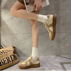 Women Shoes New Round Toe Flat Sneakers Platform Shoes Woman Loafers Breathable Air Mesh Swing Wedges Shoes Breathable Flats Aiertu