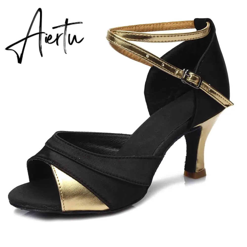 Aiertu new brand girls women's  ballroom tango salsa latin dance shoes  5cm and 7cm heel free shipping Aiertu