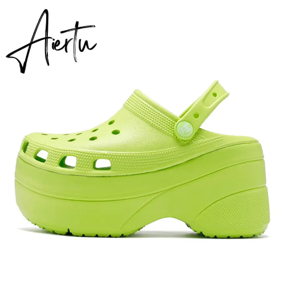 Aiertu Shoes for Woman Platform Sandals Trend Summer Shoes Garden Sandals Clogs for Women Increase Height Outdoor Beach Slippers Aiertu