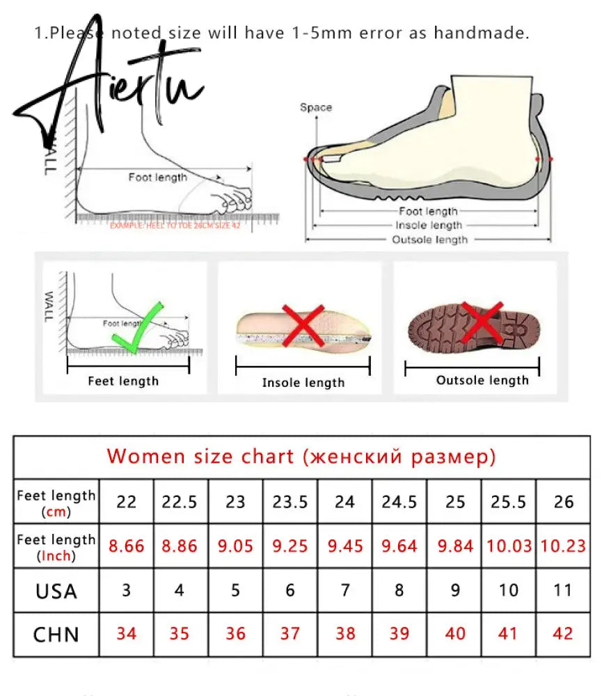Aiertu Woman‘s New Mary Janes Shoes Genuine Leather Shallow Square heel Pumps Buckle Strap Round Toe Lady Footwear Aiertu
