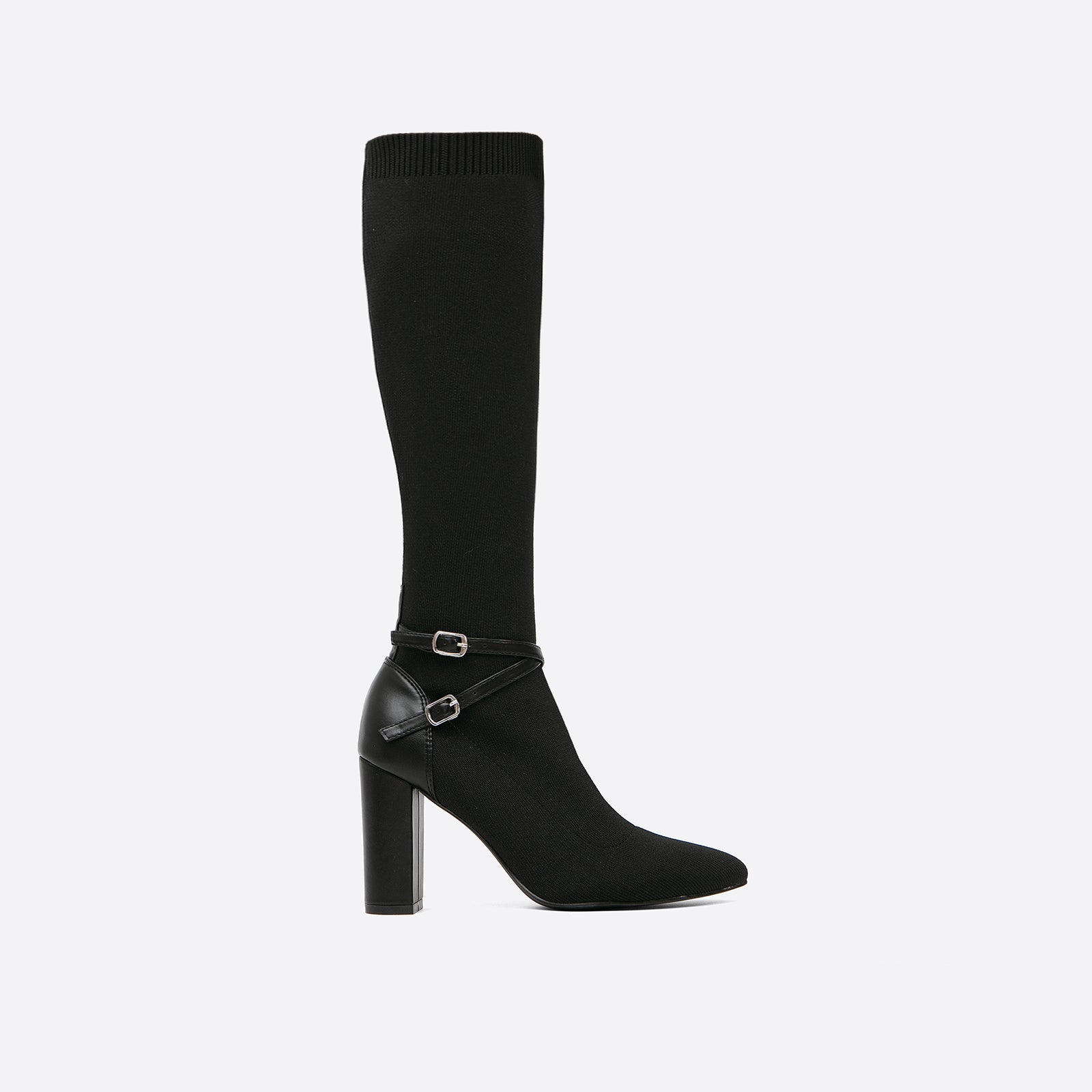 MOUSSE FIT Women Strap Decor Heeled High Boots mysite